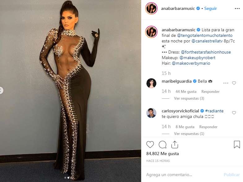 Ana Bárbara impacta con sensuales curvas en vestido transparente