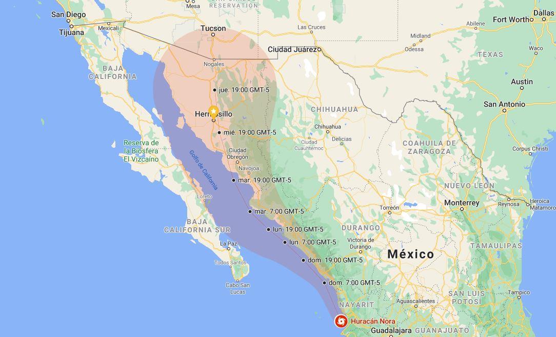 Alerta azul en Sonora por huracán Nora aquí te explicamos en qué consiste