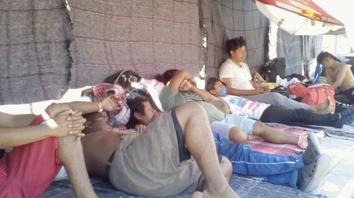 migrantes campamento