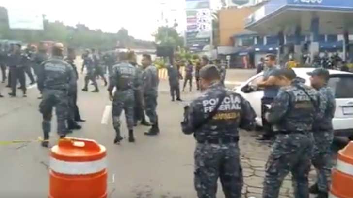 policia federal bloqueo