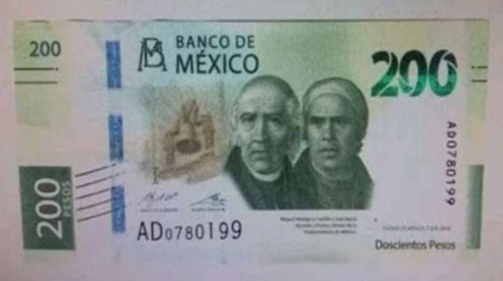 billetes dos de 200 pesos