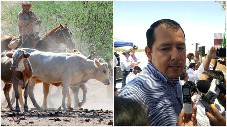 ganaderos y delegado de la PGR