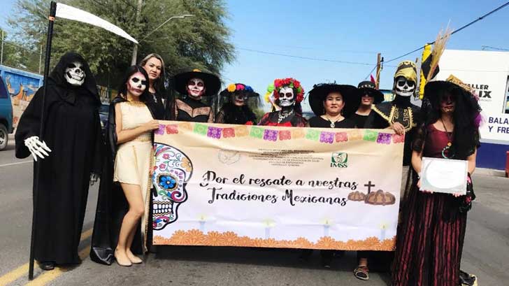 marcha catrinas imss enfermeria