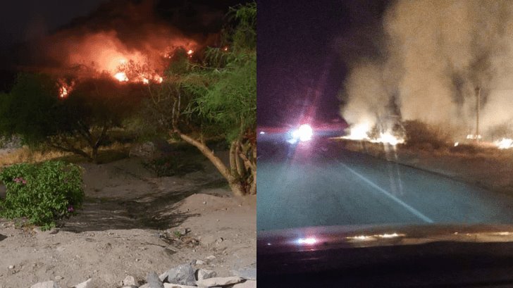 Se registran dos incendios forestales simultáneos en Hermosillo