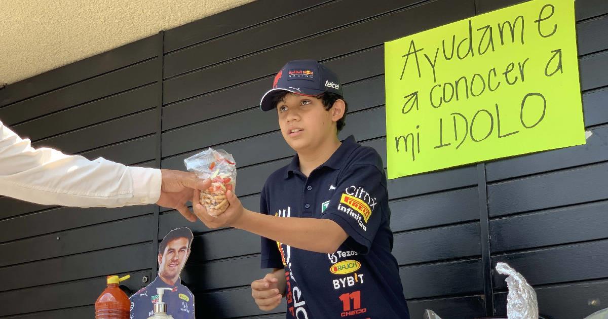 Matías tiene un objetivo: conocer a Checo Pérez en el GP de México