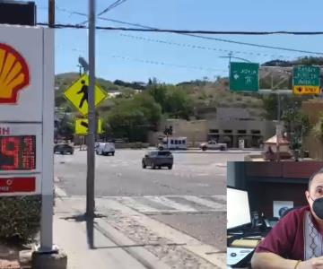 Arizonenses cruzan a Nogales por gasolina barata y benefician a comercios