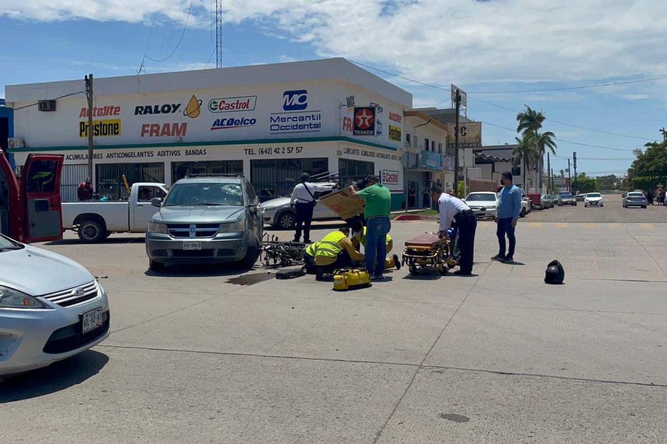 Conductor imprudente provoca fuerte accidente en Navojoa
