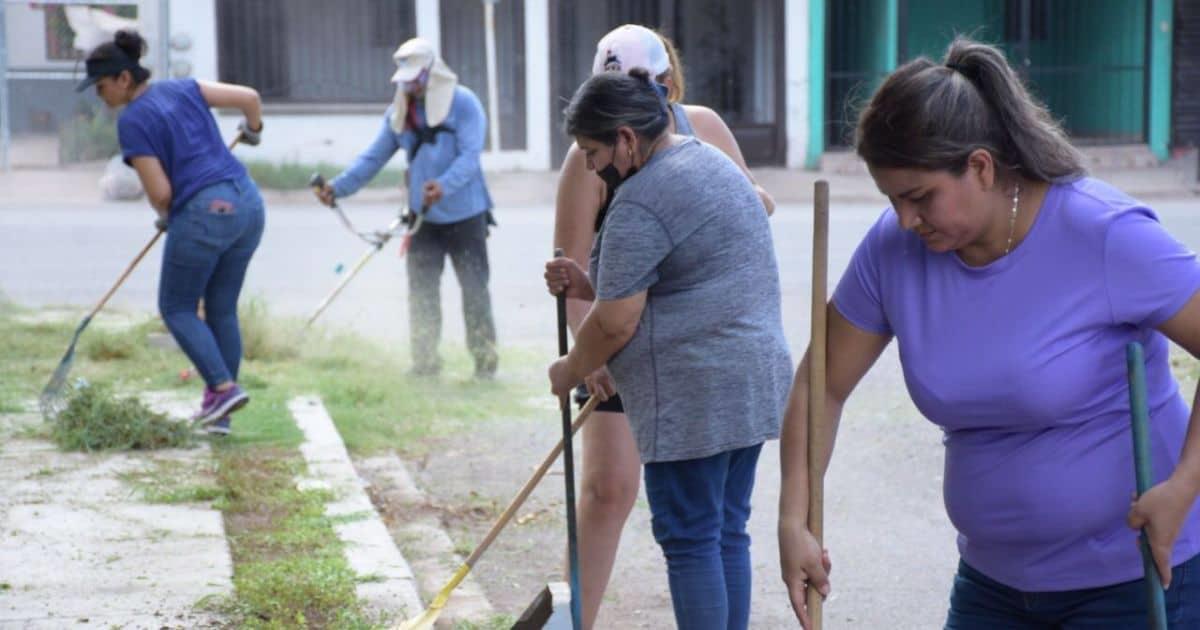 Cajemenses se organizan para limpiar espacios públicos