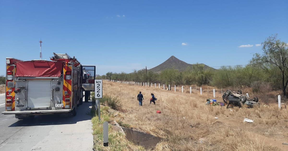 Fallece una mujer en accidente sobre carretera Hermosillo-Guaymas