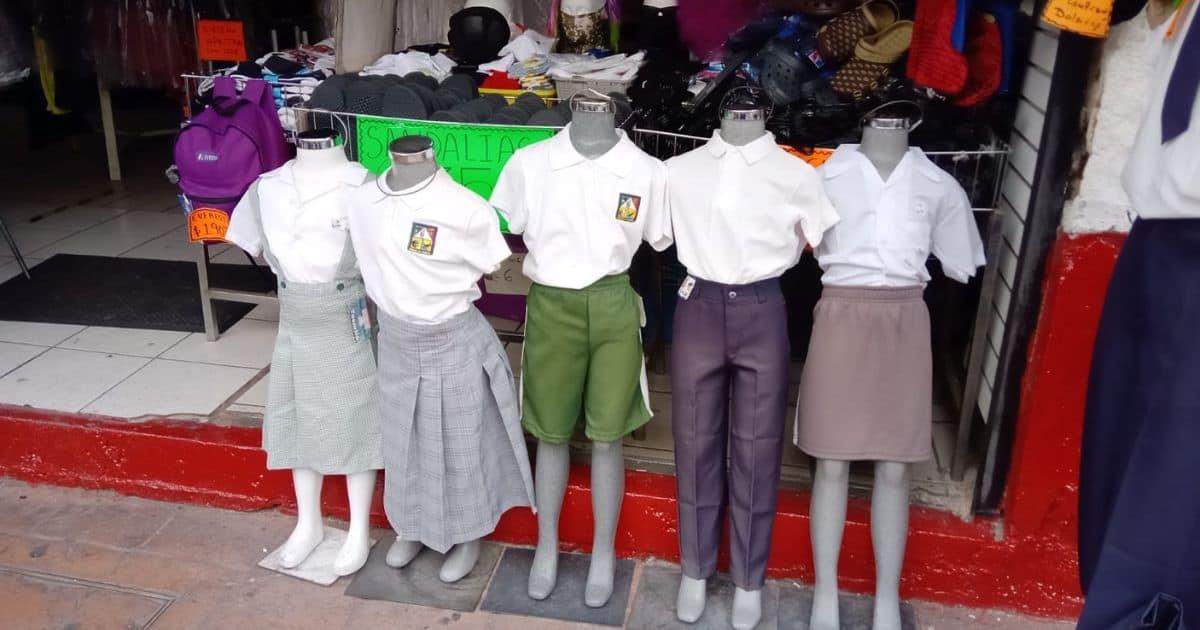 Bajan ventas en comercios del Centro tras anuncio de uniformes escolares