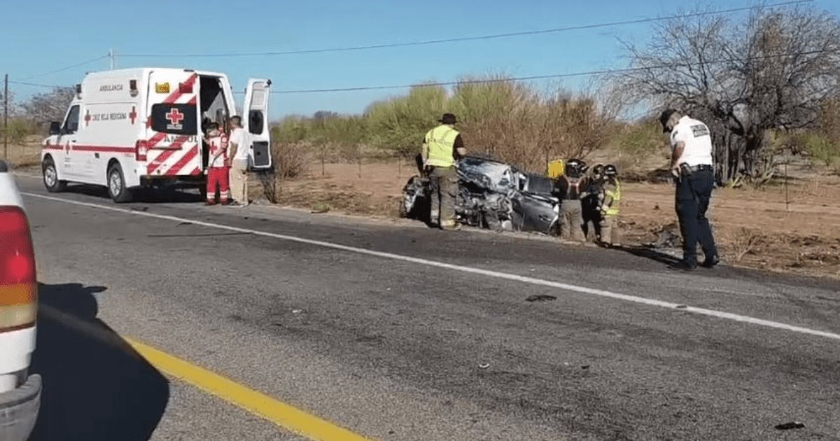 Choque en tramo Hermosillo-Kino deja a motociclista sin vida