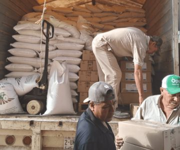 Sader entrega sorgo a productores de Guaymas