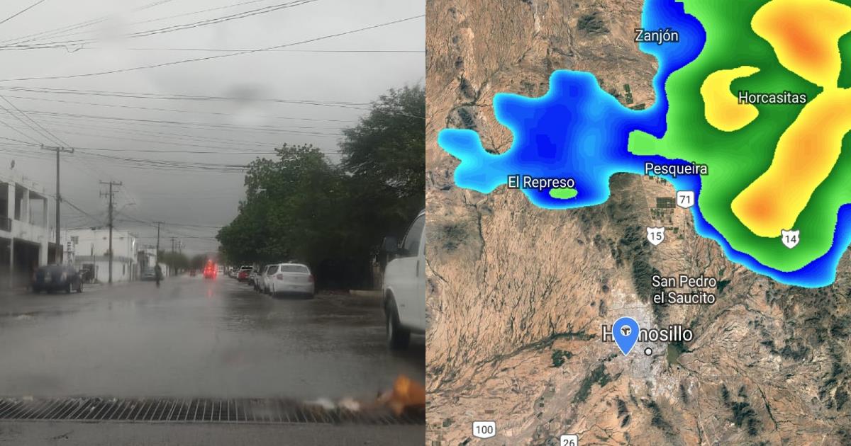 Se espera lluviosa noche en Hermosillo