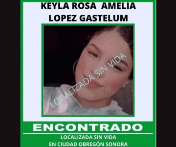 Localizan sin vida a menor desaparecida hace 10 meses en Ciudad Obregón