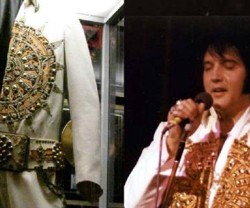 El icónico traje de Elvis Presley decorado con calendario azteca.