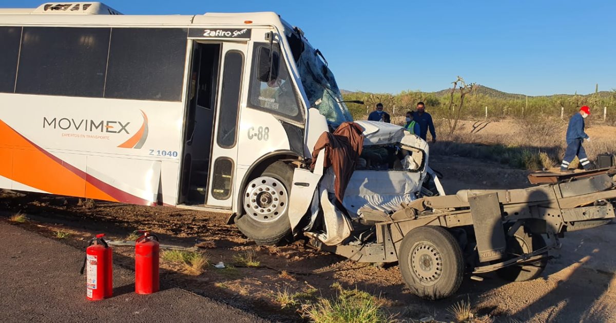 Se quedó dormido: sospechan causa del accidente en la Caborca-Sonoyta
