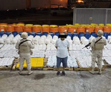 Aseguran en Sonora tractocamión procedente de Culiacán cargado de drogas