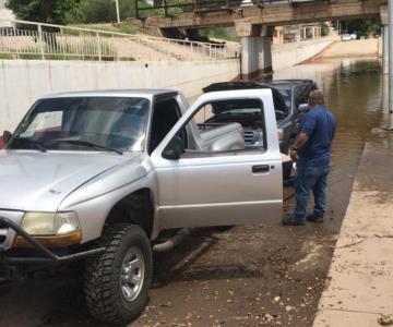 Navojoa: Alertan de no cruzar desnivel antes pronóstico de lluvia