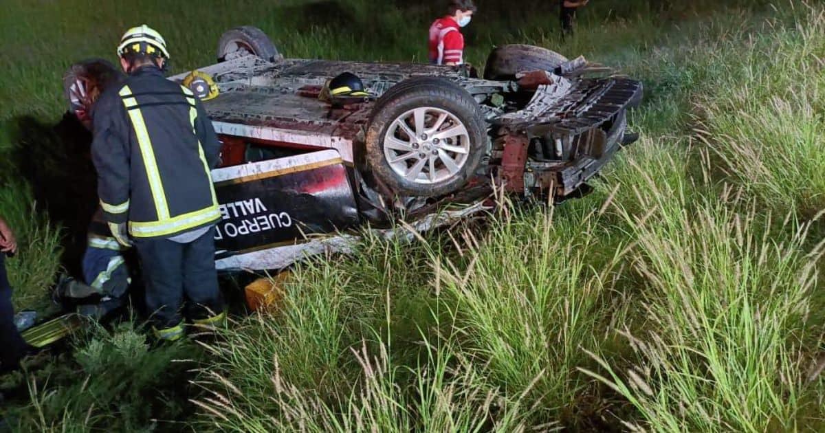 Volcamiento en carretera Hermosillo-Nogales deja dos lesionados