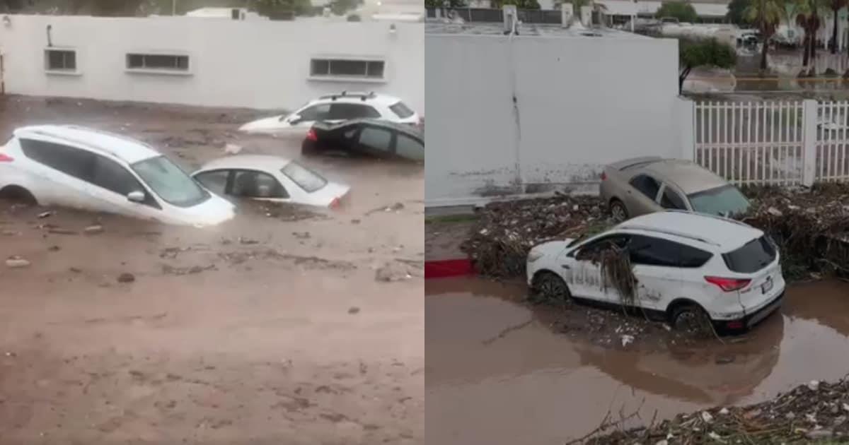 Guaymas y Empalme en alerta roja por lluvias