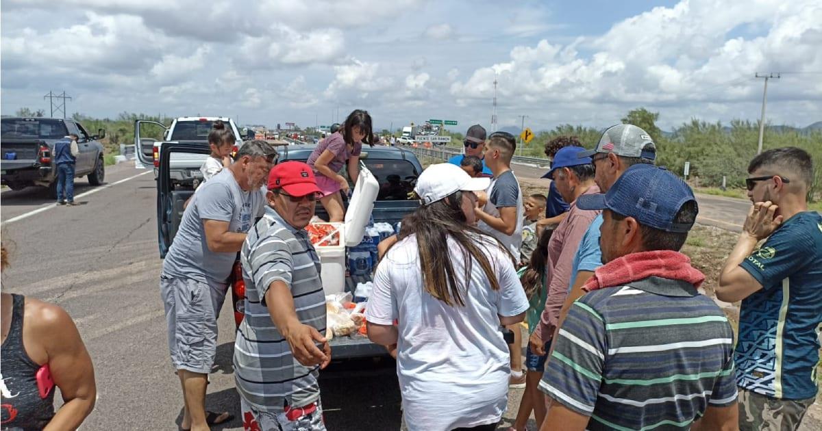 Inundaciones también dejan muestras de solidaridad en Guaymas y Empalme