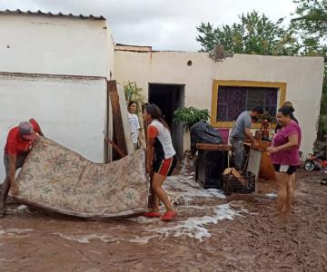 Familias de San José de Guaymas perdieron todo por las inundaciones