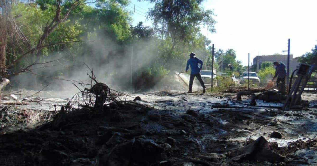 Aguas negras en colonia Tetanchopo; Oomapasn repara cárcamo