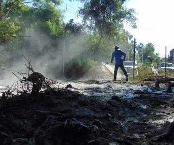 Aguas negras en colonia Tetanchopo; Oomapasn repara cárcamo