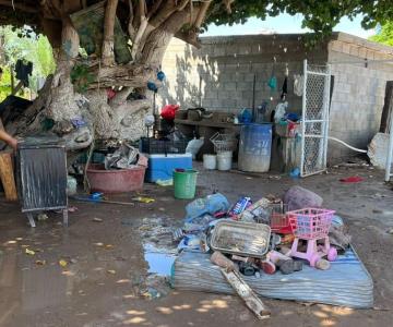 Familia Jiménez pierde todo en inundación por cuarta vez