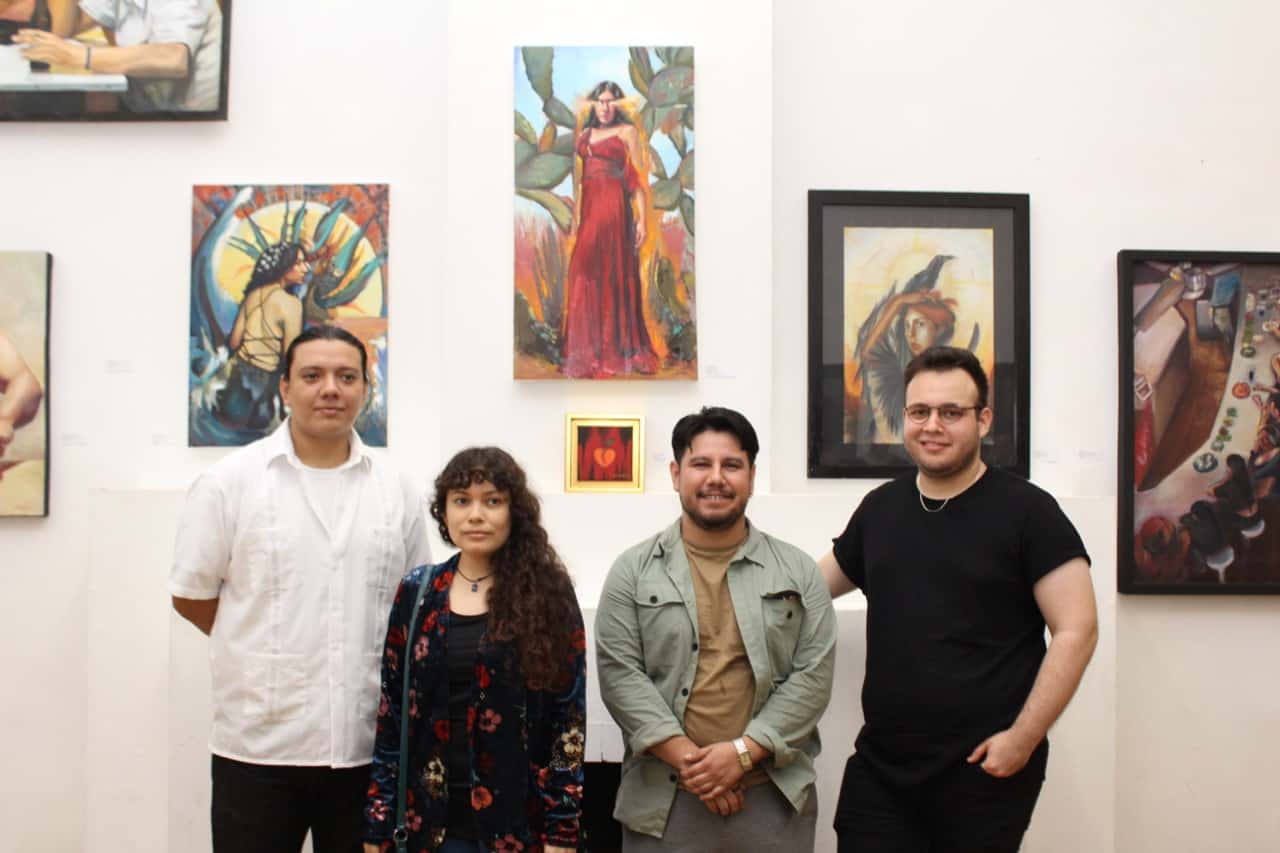 Inauguran la exposición colectiva Cu4tro