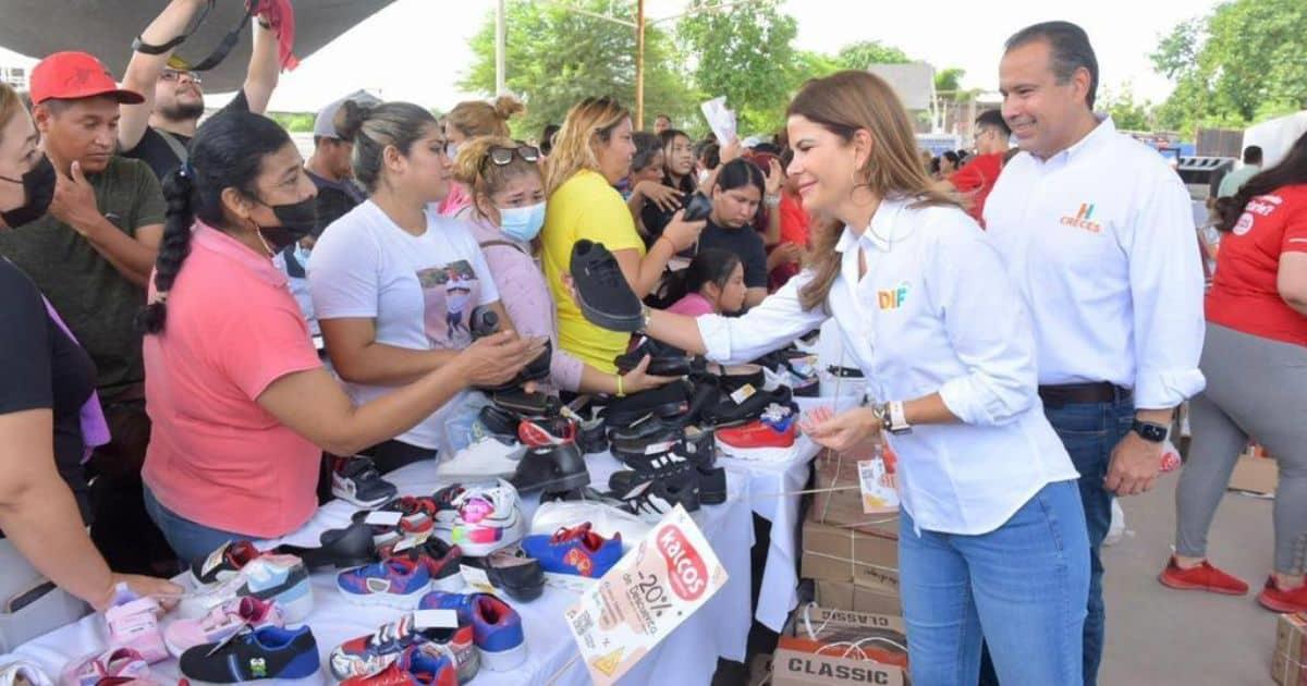 Realizan Bazar Escolar en poblado Miguel Alemán para el regreso a clases