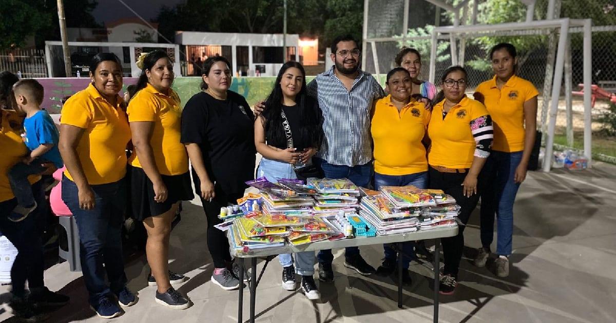 Apoyan con útiles a niños del comedor Abrazando Sonrisas