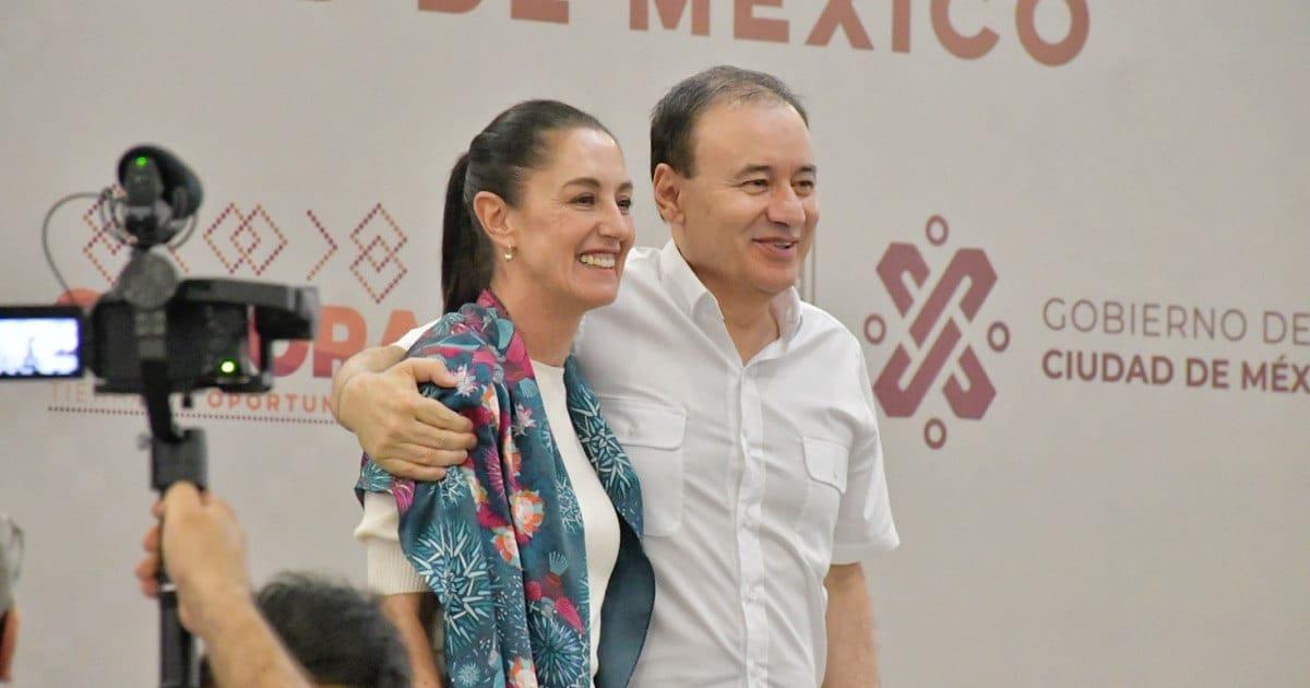 Sheinbaum recibe numeroso apoyo de morenistas en su visita a Hermosillo