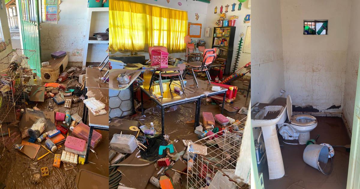 Inundaciones dejaron sin escuela a niños de Guaymas y Empalme