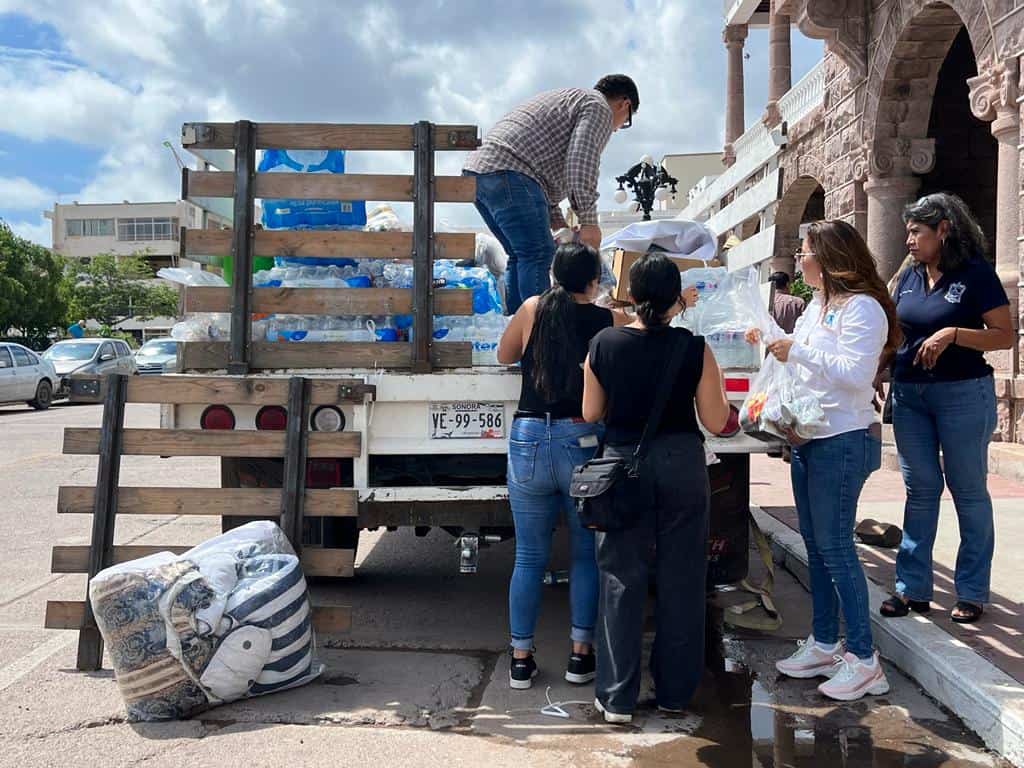 EXPRESO entrega ayuda a damnificados de Empalme y Guaymas