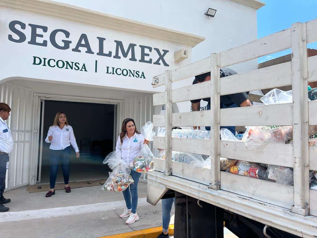 EXPRESO entrega ayuda a damnificados de Empalme y Guaymas