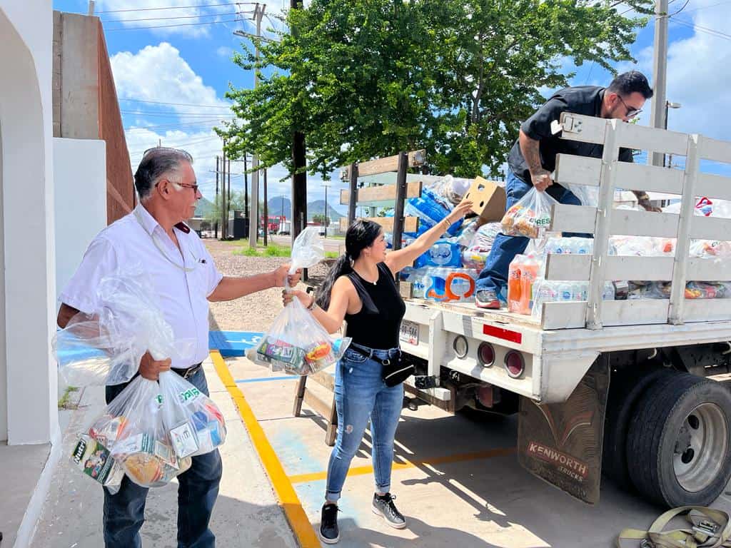 EXPRESO entrega ayuda a damnificados de Empalme y Guaymas