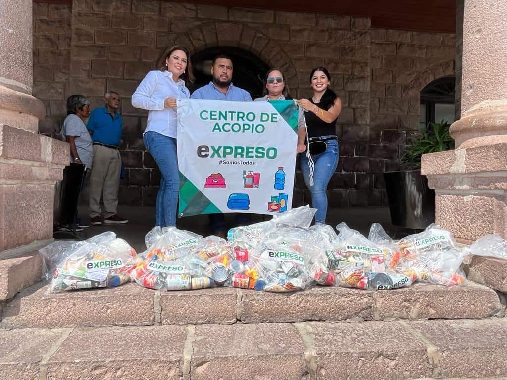 EXPRESO entrega ayuda a damnificados de Empalme y Guaymas