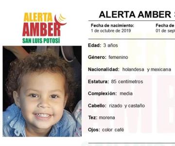 Se activa Alerta Amber para localizar a niña de 3 años