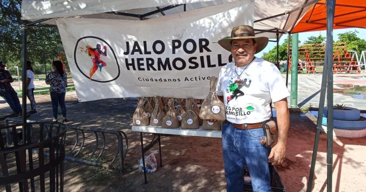 Hermosillenses venden composta en apoyo a damnificados al sur de Sonora
