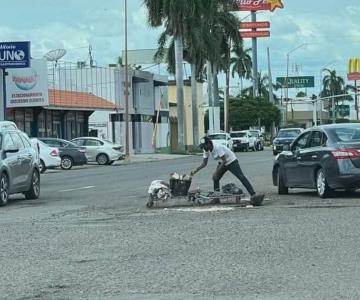 Baches tapados con escombro dañan más la calle: Lamarque Cano