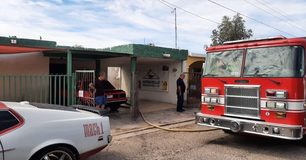 Bomberos de Hermosillo controlan incendio en colonia Jesús García
