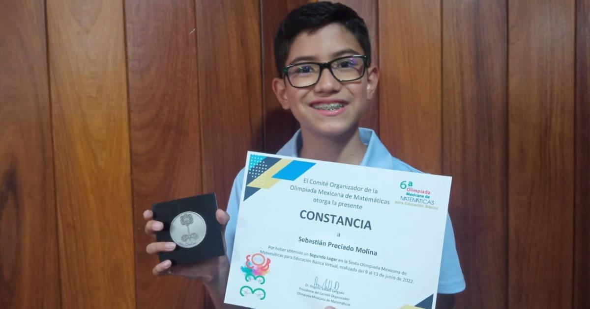 Sebastián representará a México gracias a su interés por las matemáticas