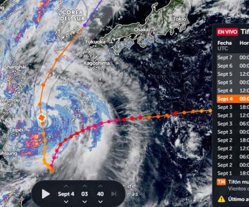 Cancelan vuelos en Corea del Sur por tifón Hinnamnor