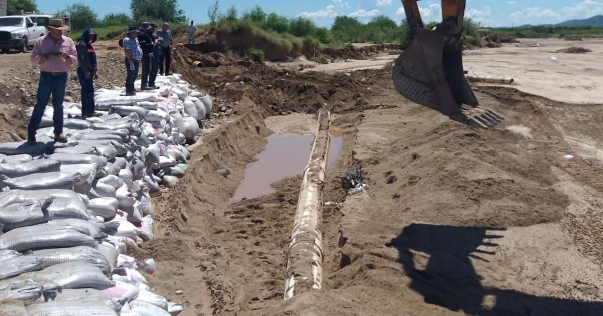 Aguah inicia reconexión de tubería en el río San Miguel