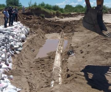 Aguah inicia reconexión de tubería en el río San Miguel