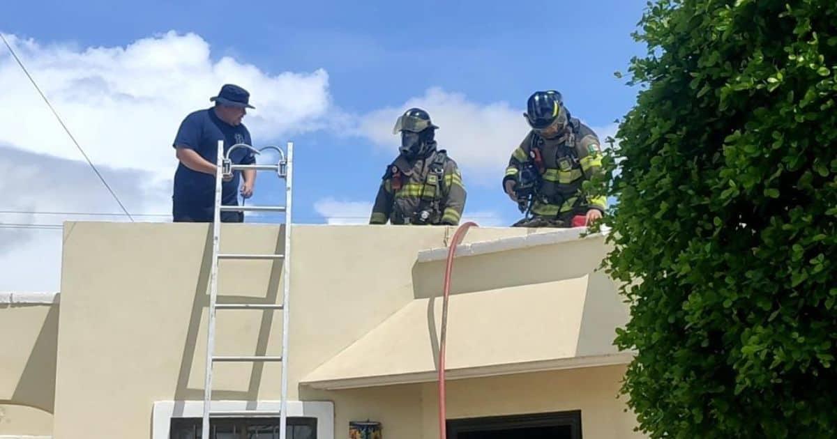 Bomberos sofocan incendio en vivienda de Rancho Bonito