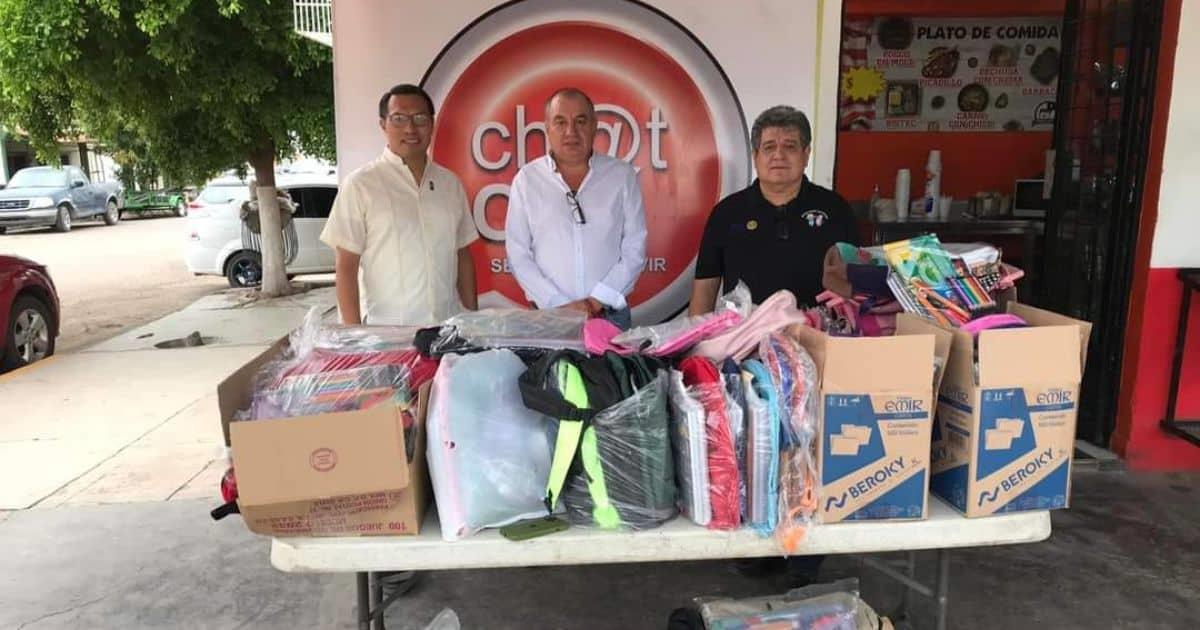 Realizan colecta de mochilas para niños de escasos recursos en Navojoa