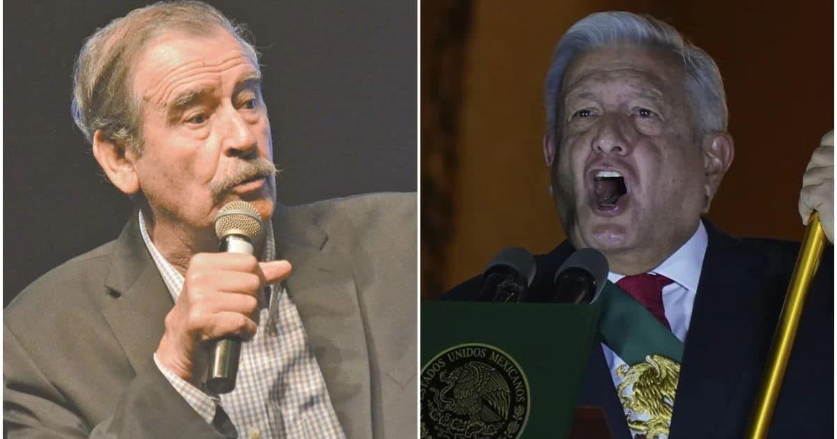 Grito de Independencia de AMLO es criticado por Vicente Fox