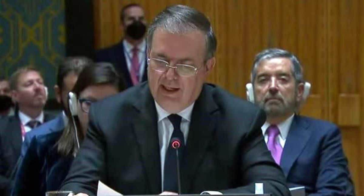 Ebrard presenta plan de paz para Ucrania de AMLO ante la ONU